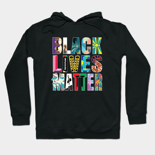 Black Lives Matter Mural Art Hoodie by SiGo